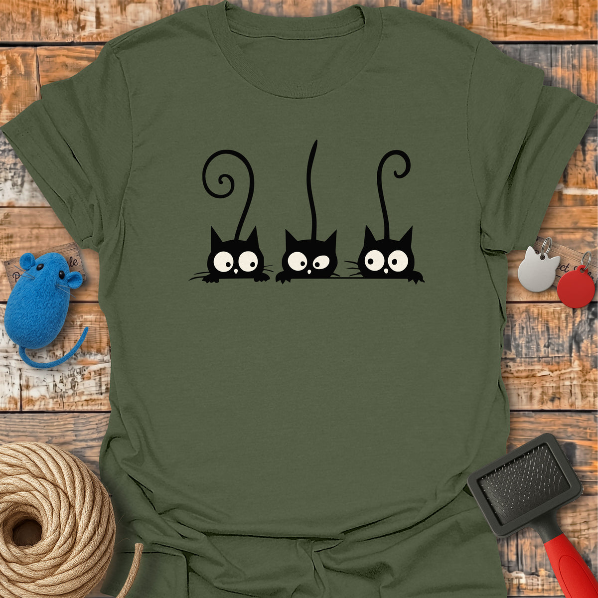 Three Curious Cats