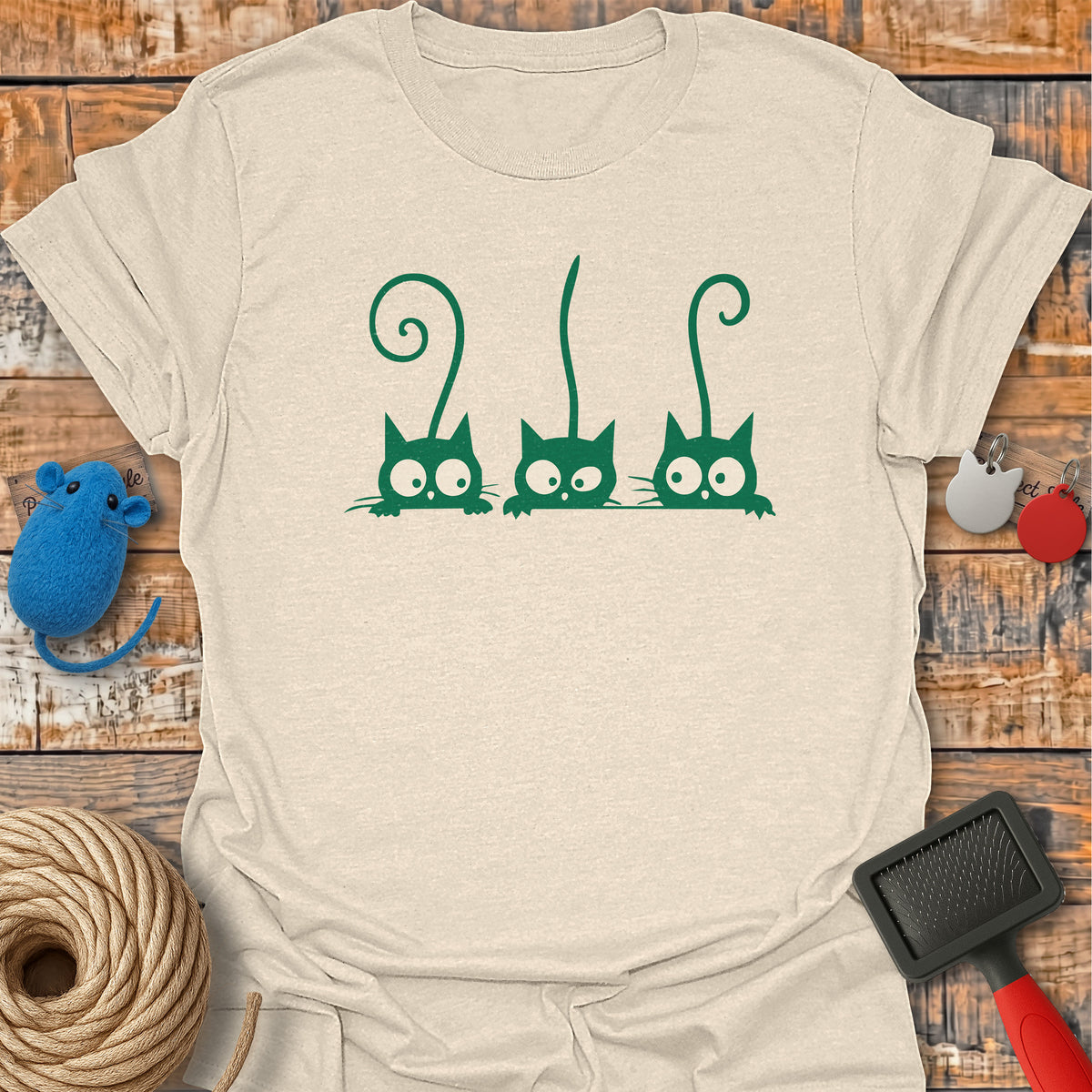 Three Curious Cats