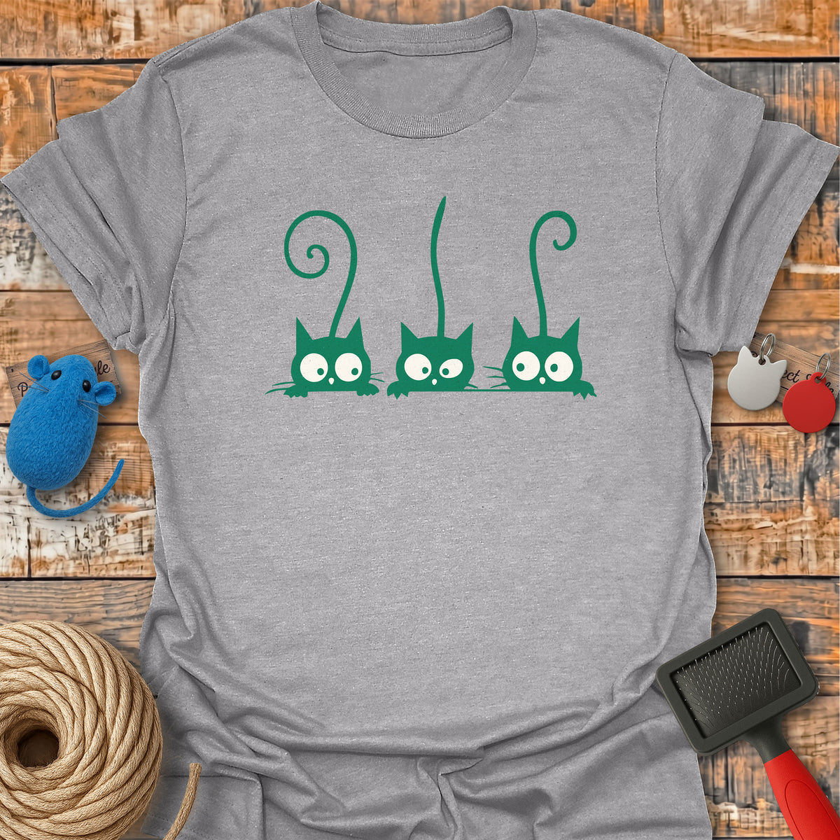 Three Curious Cats