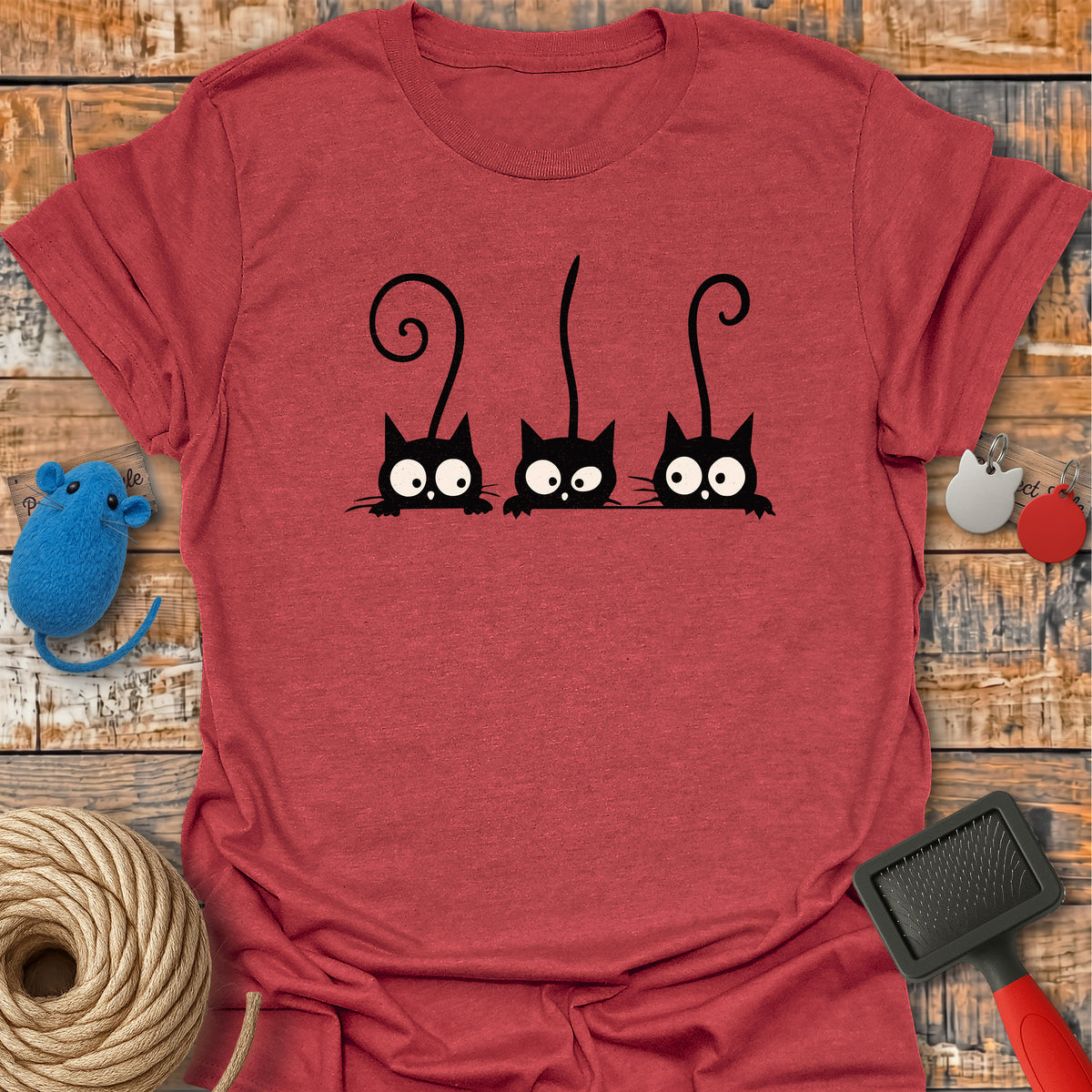 Three Curious Cats