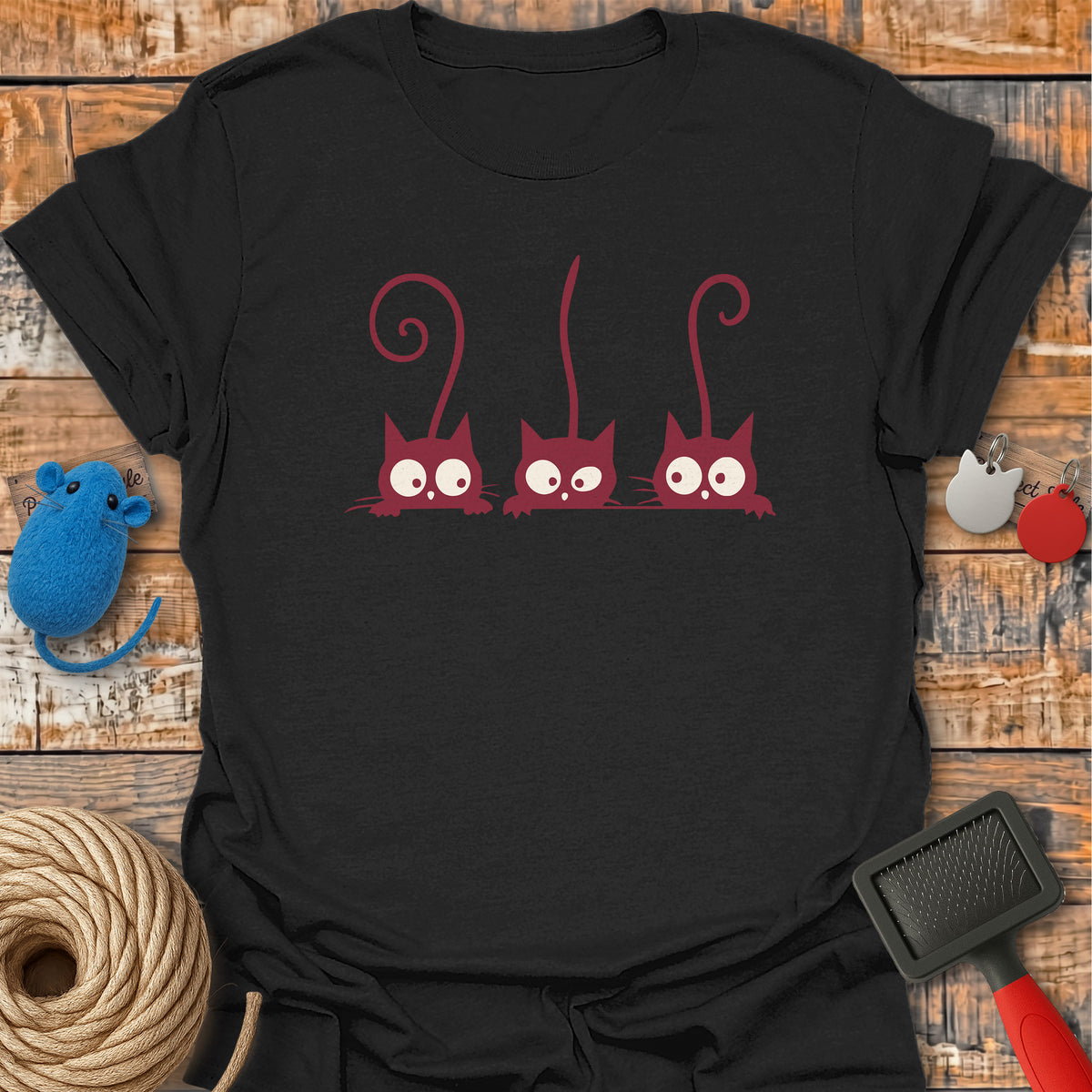 Three Curious Cats