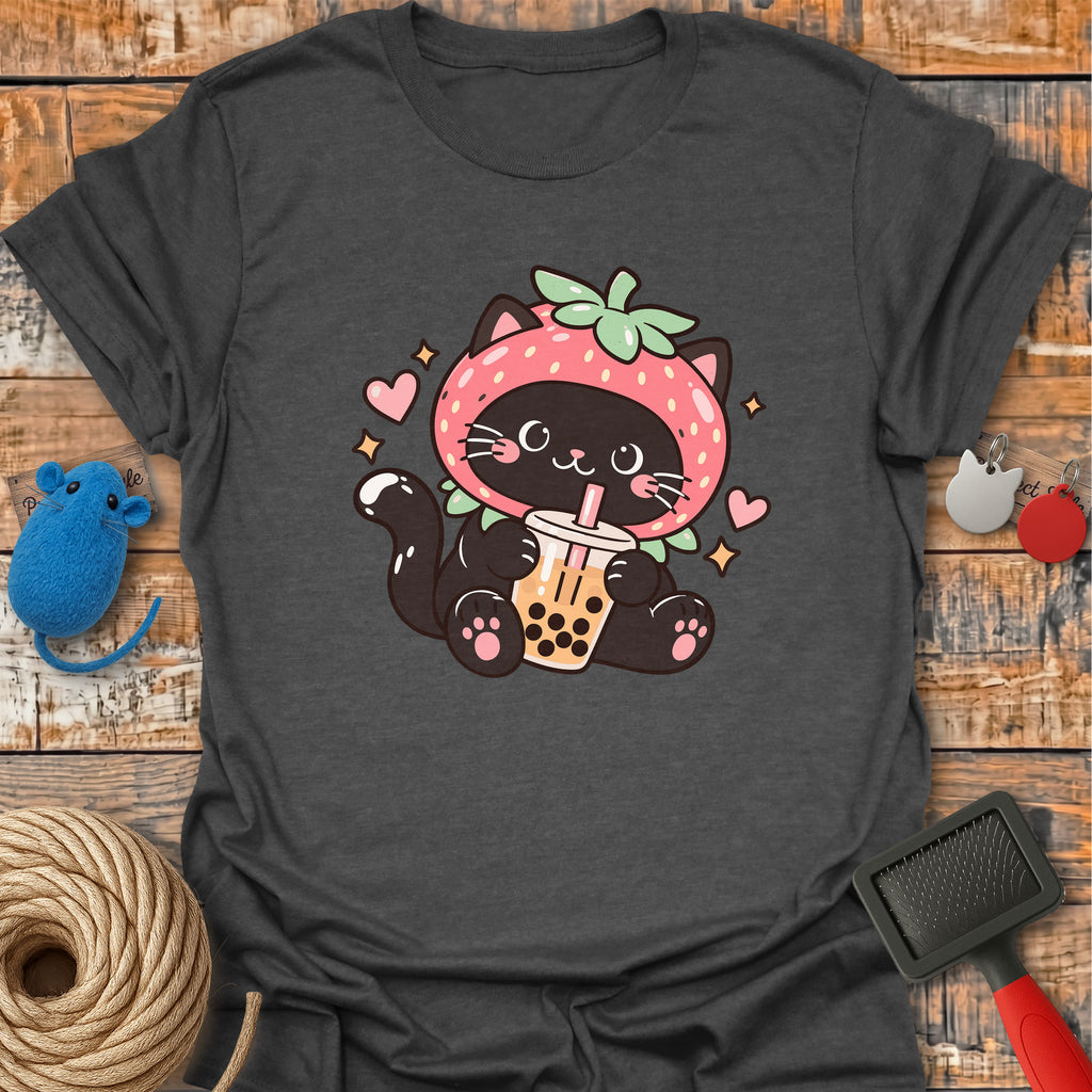 Strawberry Boba Cat