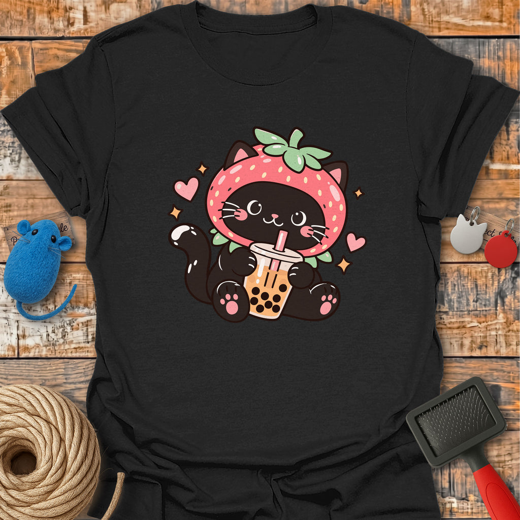 Strawberry Boba Cat