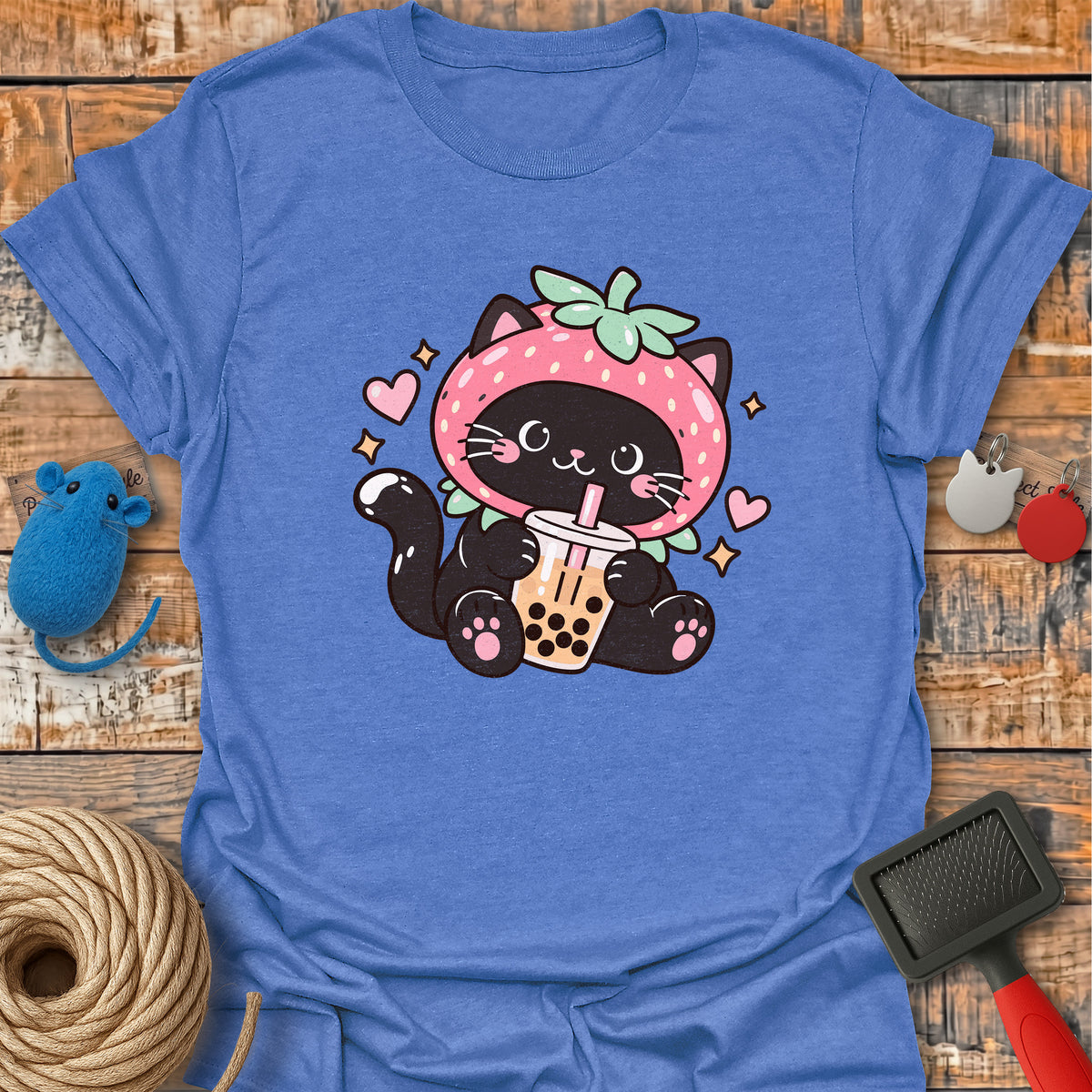 Strawberry Boba Cat