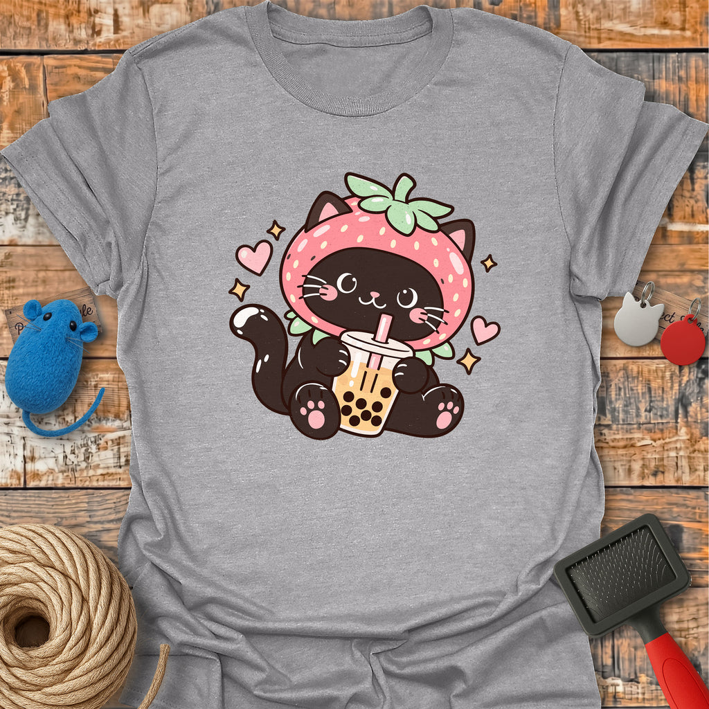 Strawberry Boba Cat