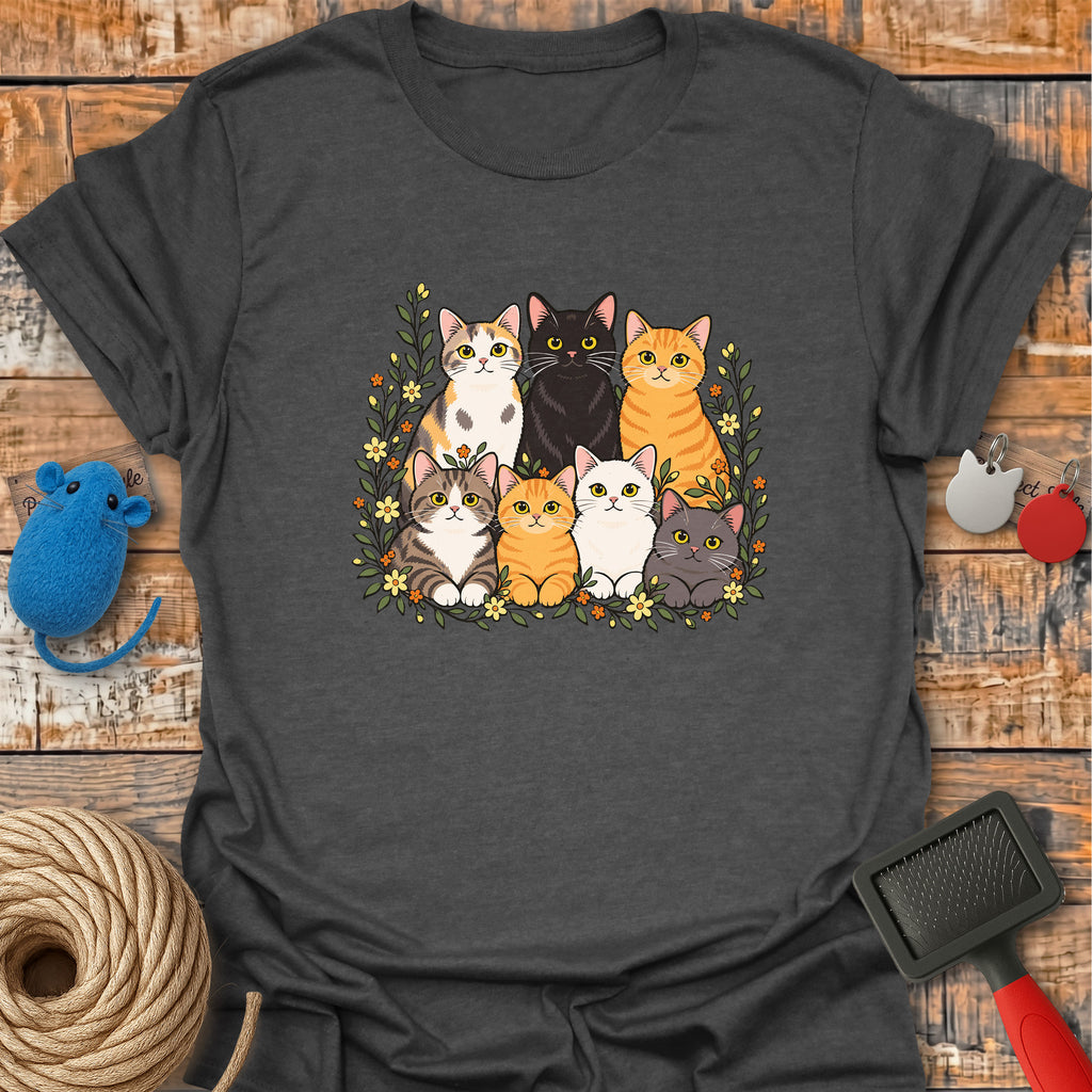 Floral Cat Family
