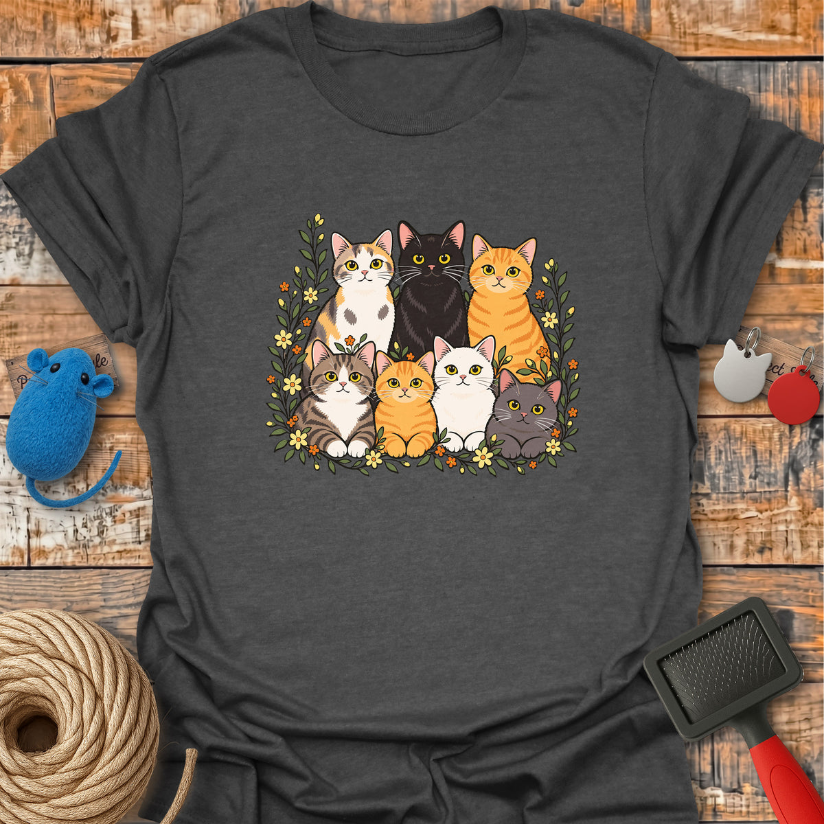 Floral Cat Family
