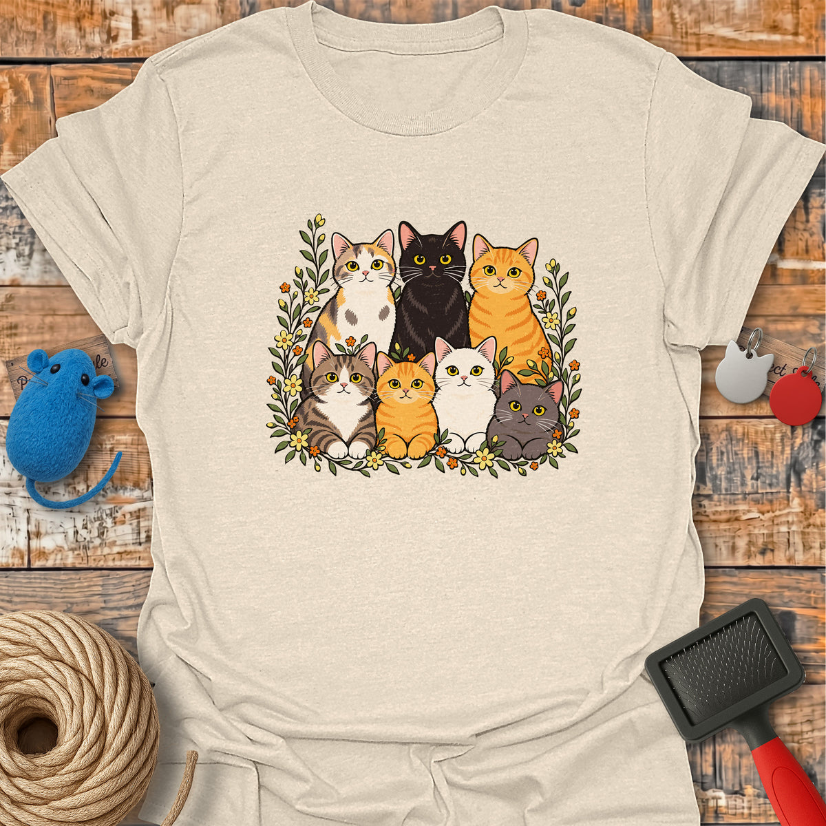 Floral Cat Family