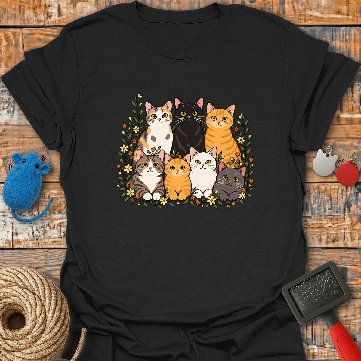 Floral Cat Family