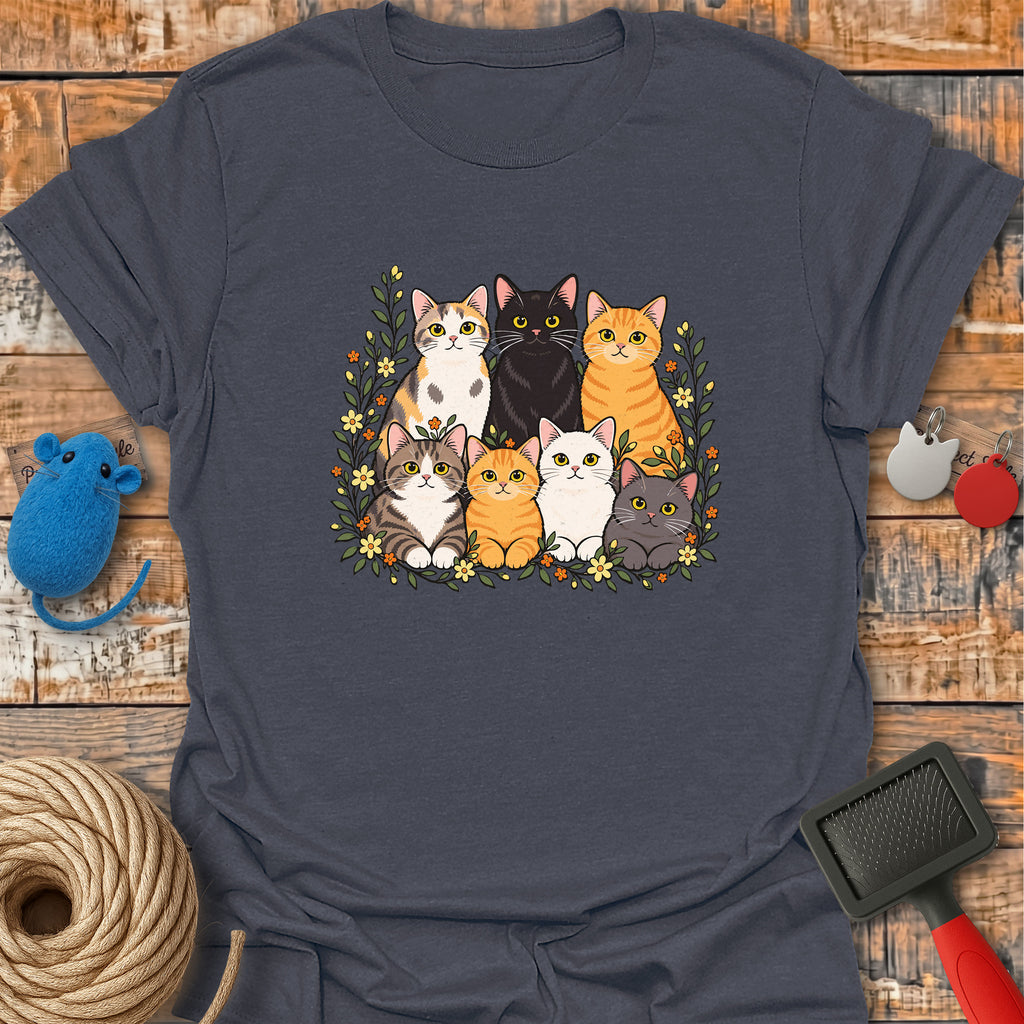 Floral Cat Family