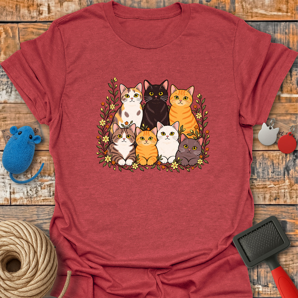 Floral Cat Family