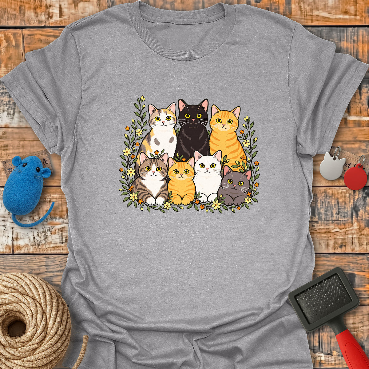 Floral Cat Family