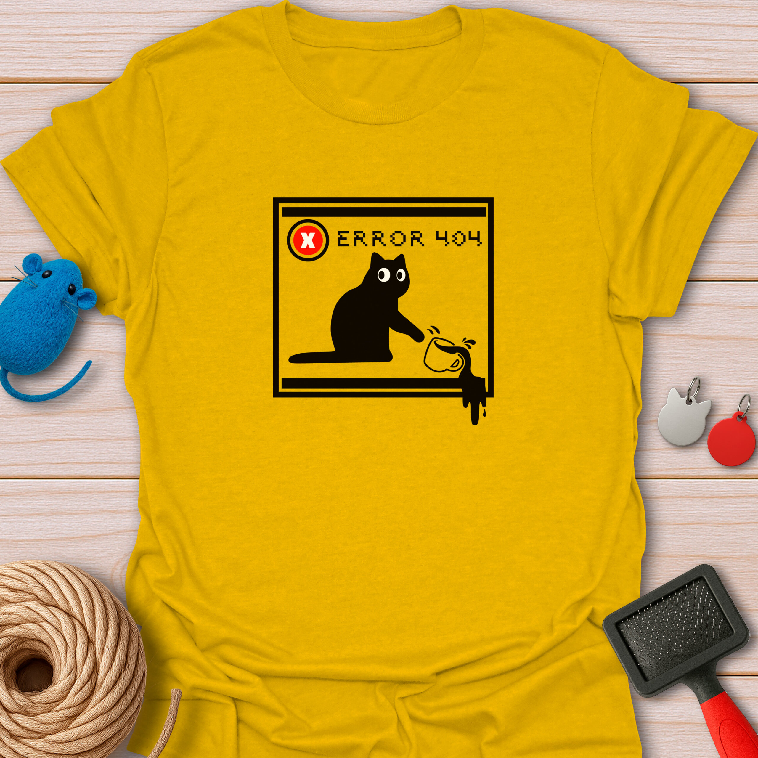 Error 404 Funny Cat - Unisex T-Shirt
